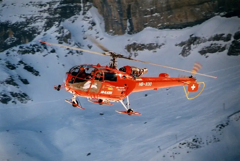 Aerospatiale SA316 Alouette III, Beispielfoto von Wikimedia Commons