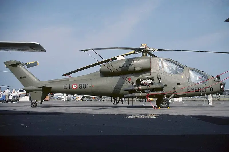 Agusta AW-129, example photo from Wikimedia Commons