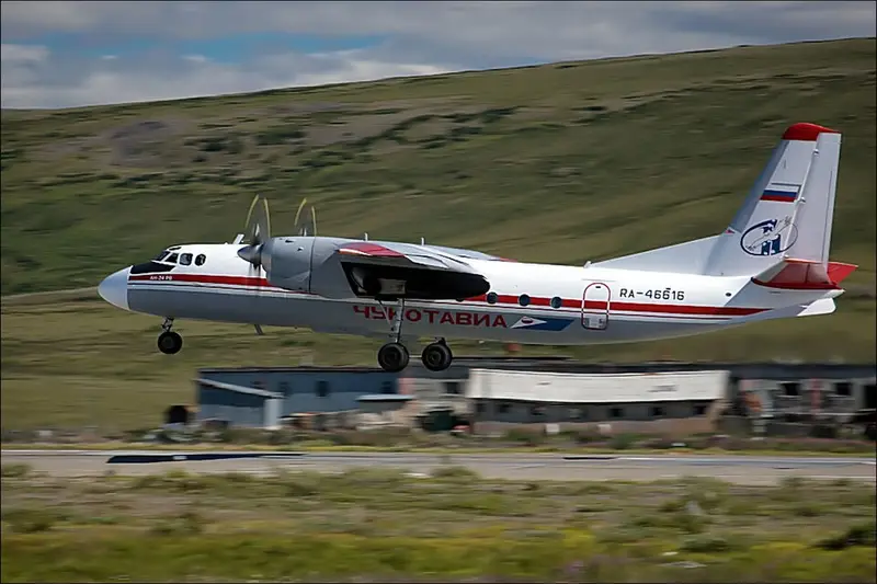 Antonov An-24, Beispielfoto von Wikimedia Commons