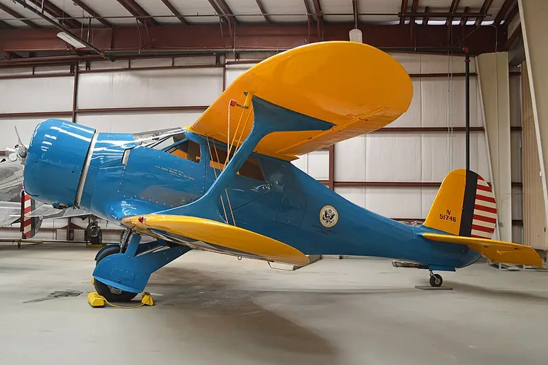 Beech 17 Staggerwing, example photo from Wikimedia Commons