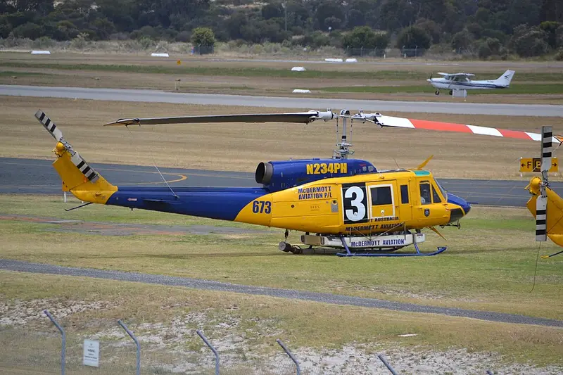 Bell 214B, Beispielfoto von Wikimedia Commons