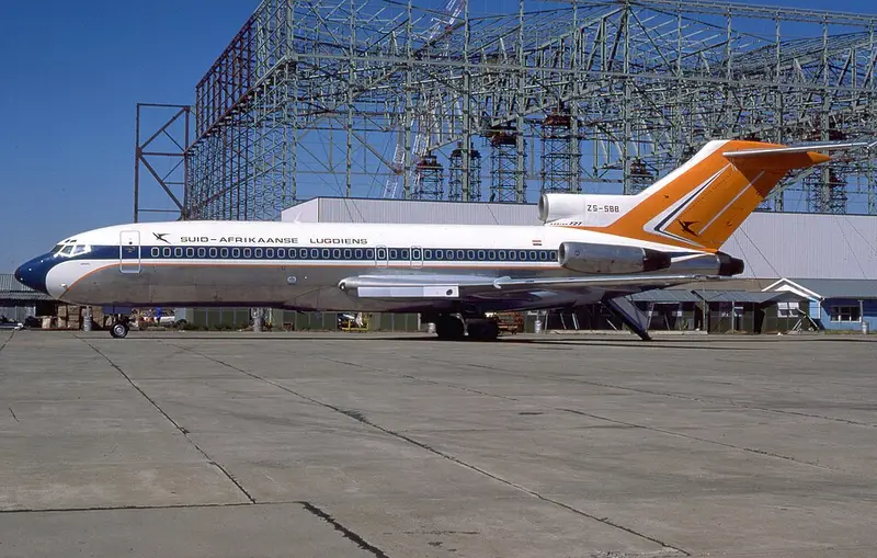 Boeing 727-100, Beispielfoto von Wikimedia Commons