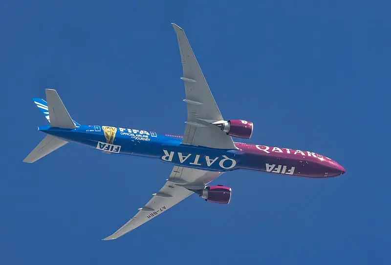 Boeing 777-9, example photo from Wikimedia Commons
