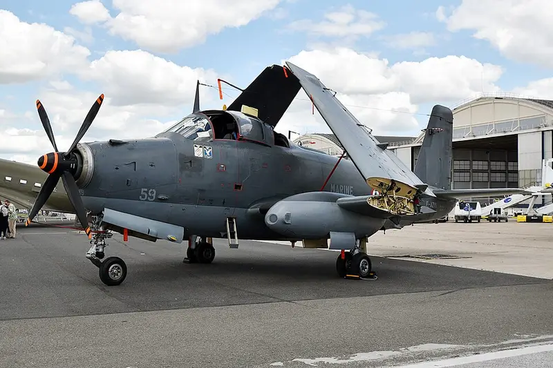 Breguet 1050 Alizé, example photo from Wikimedia Commons