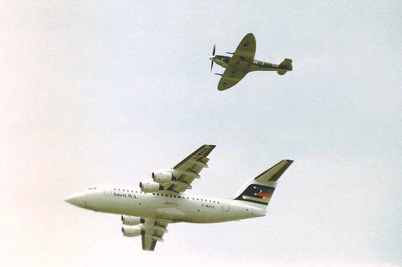 British Aerospace BAe-146-200, example photo from Wikimedia Commons