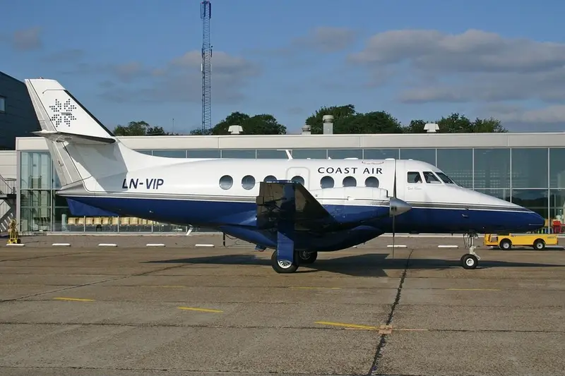 British Aerospace BAe-3200 Jetstream Super 31, example photo from Wikimedia Commons