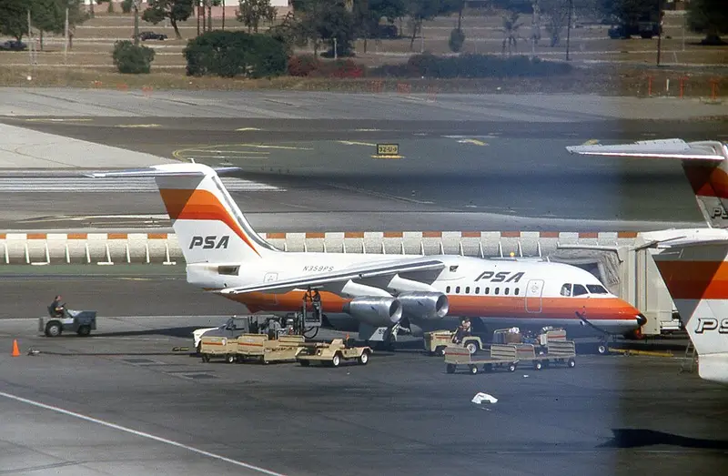 British Aerospace RJ-85, example photo from Wikimedia Commons