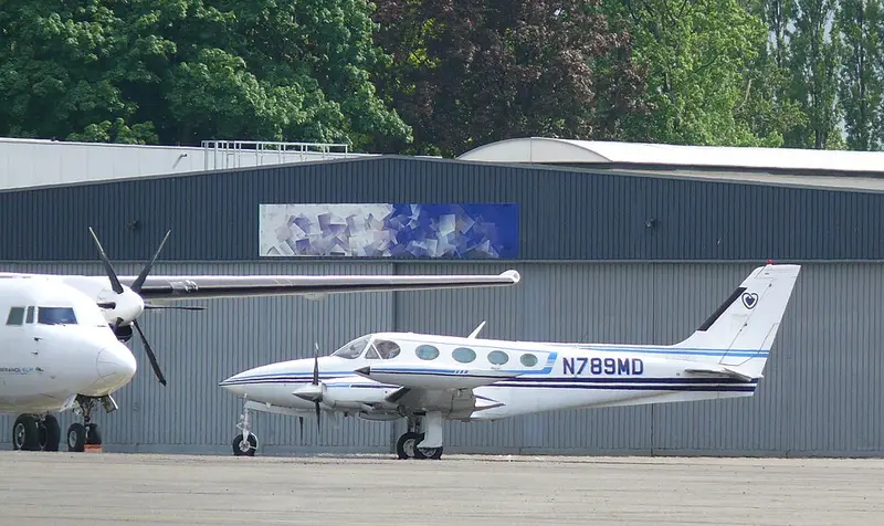 Cessna 340, example photo from Wikimedia Commons
