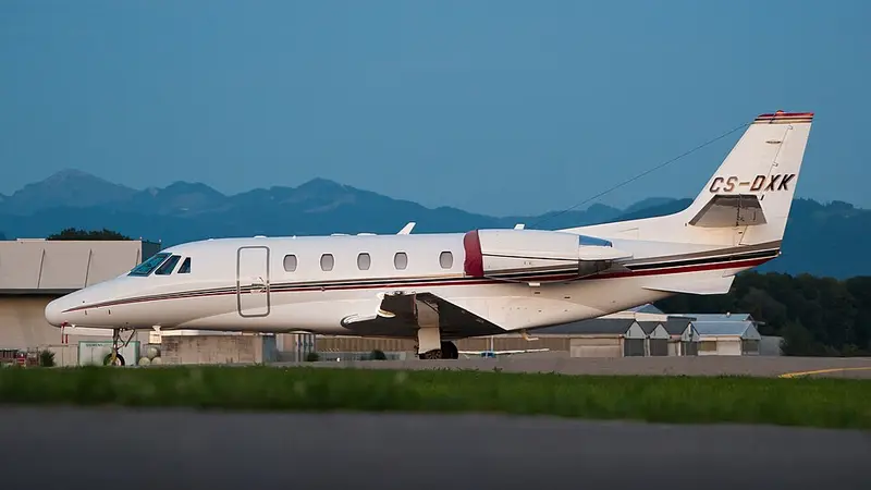 Cessna 560XL Citation XLS, example photo from Wikimedia Commons