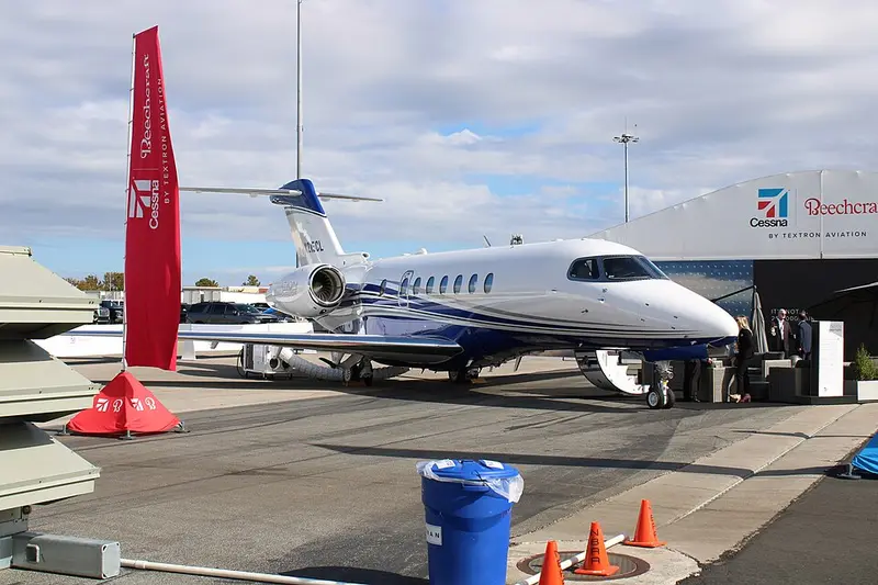 Cessna 700 Citation Longitude, example photo from Wikimedia Commons