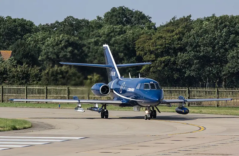 Dassault Falcon 20, example photo from Wikimedia Commons