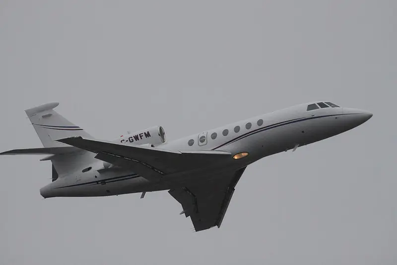 Dassault Falcon 50, example photo from Wikimedia Commons