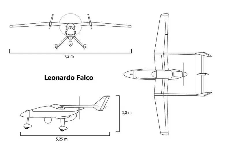 Finmeccanica Falco, Beispielfoto von Wikimedia Commons