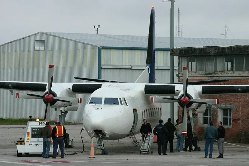 Fokker F-27 Friendship, example photo from Wikimedia Commons