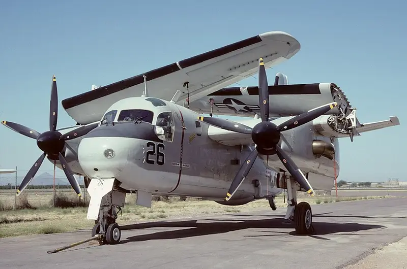 Grumman S-2 Turbo Tracker, example photo from Wikimedia Commons