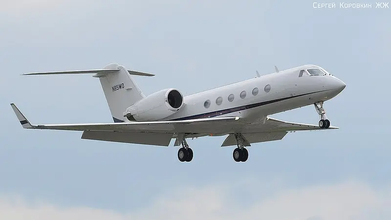 Gulfstream Aerospace G-4 Gulfstream 4, example photo from Wikimedia Commons