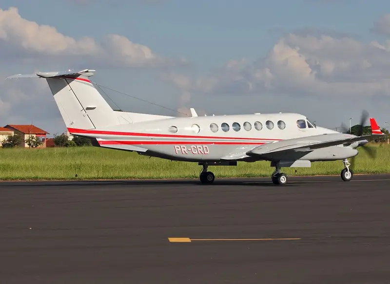 Hawker Beechcraft 300 King Air 350, example photo from Wikimedia Commons