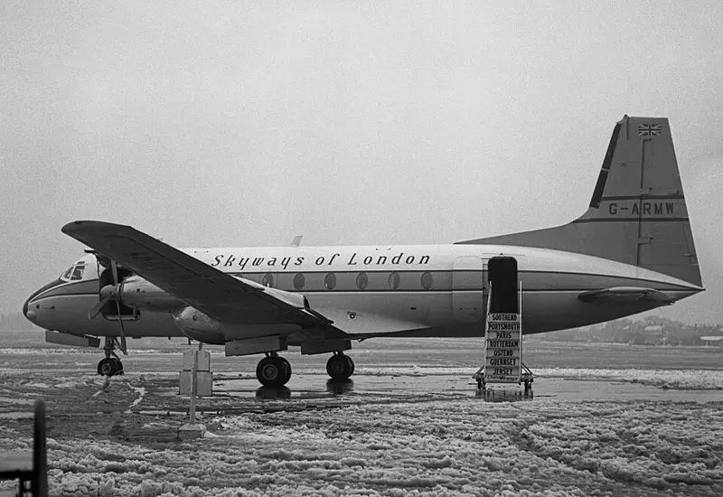 Hawker Siddeley HS-748, Beispielfoto von Wikimedia Commons
