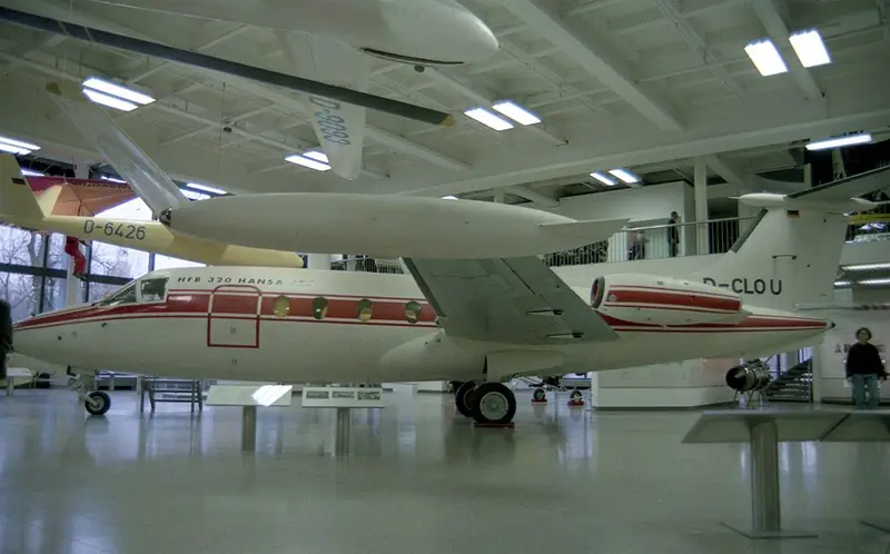 Hfb HFB-320 Hansa, example photo from Wikimedia Commons