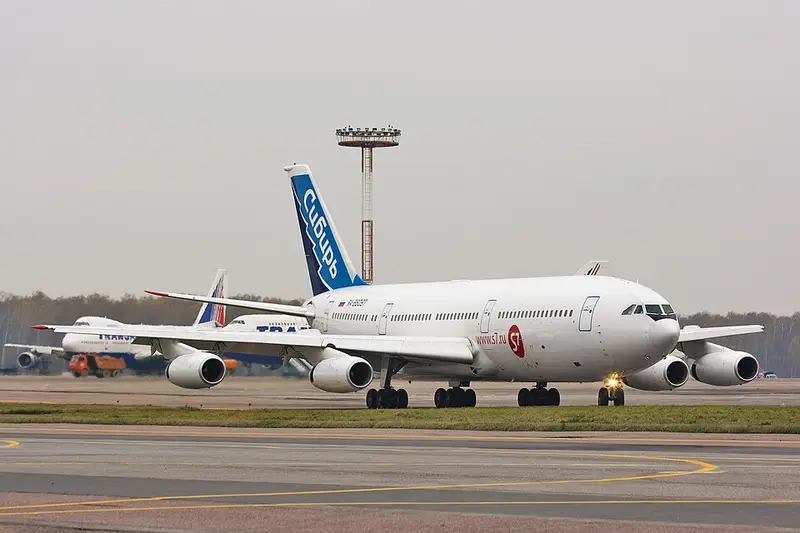 Ilyushin Il-86, example photo from Wikimedia Commons