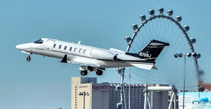 Learjet 70, example photo from Wikimedia Commons