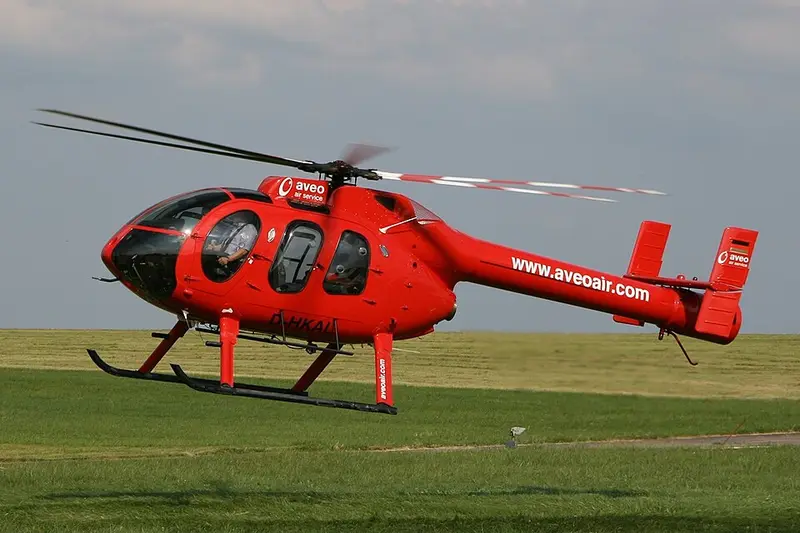 Md Helicopters MD-600N, example photo from Wikimedia Commons