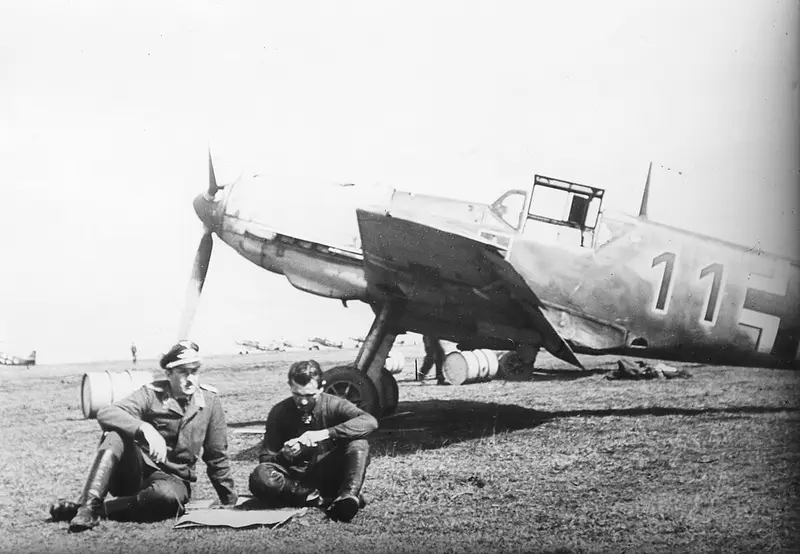 Messerschmitt Bf-109, example photo from Wikimedia Commons