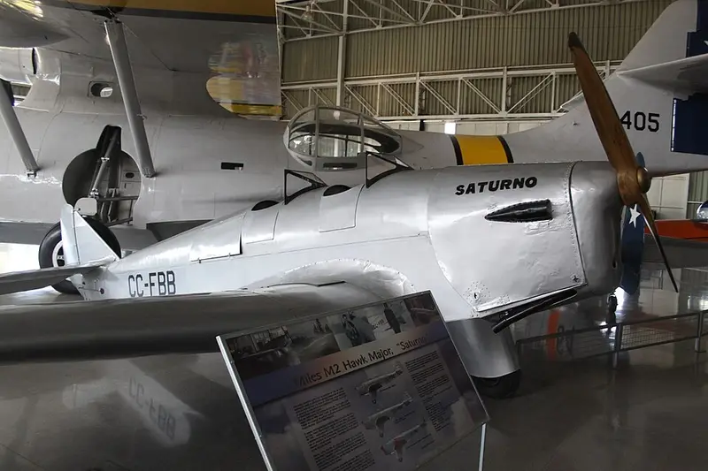 Miles M-2 Hawk Major, example photo from Wikimedia Commons