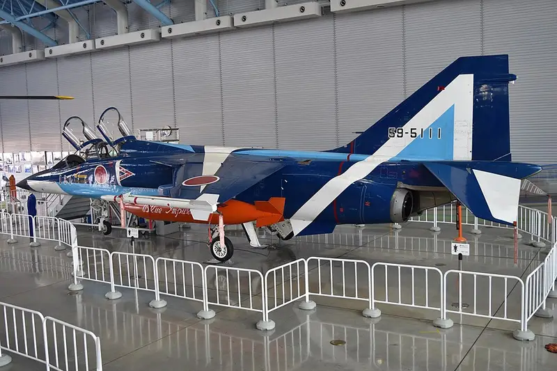 Mitsubishi T-2, example photo from Wikimedia Commons