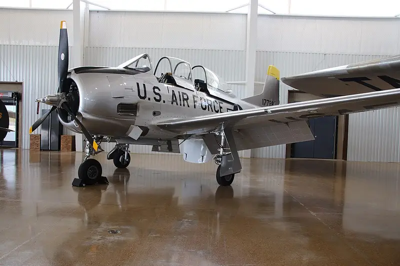 North American AT-28 Trojan, example photo from Wikimedia Commons