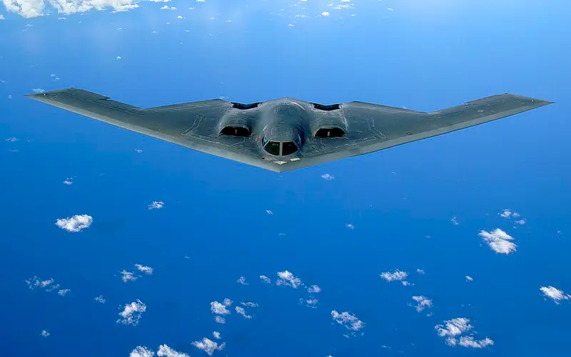 Northrop B-2 Spirit, example photo from Wikimedia Commons