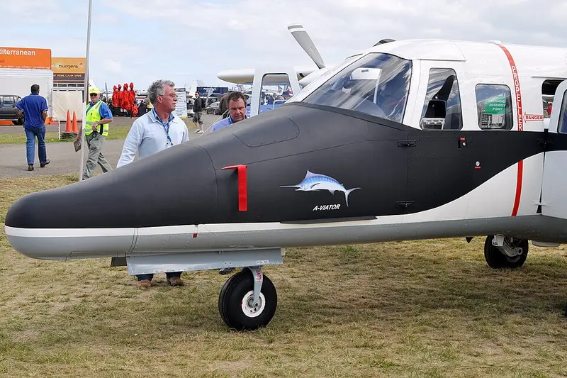 Partenavia AP-68TP-300 Spartacus, example photo from Wikimedia Commons