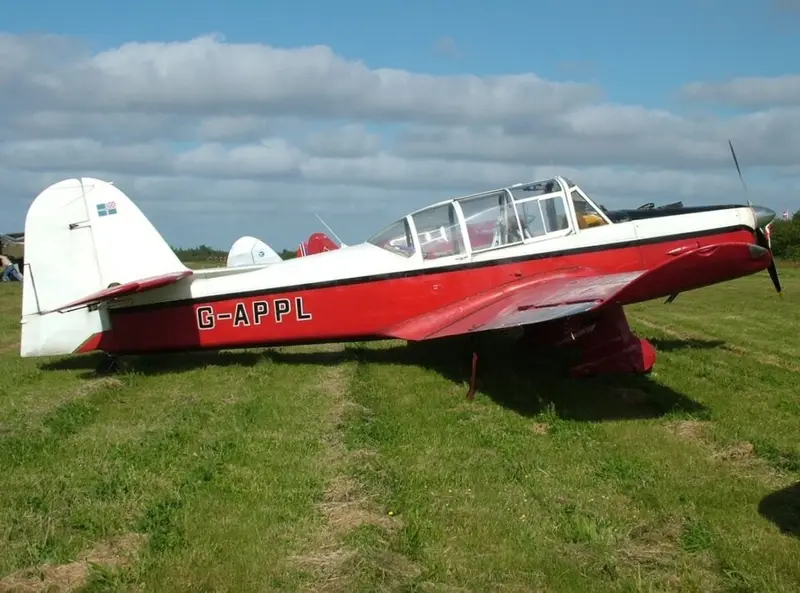 Percival P-40 Prentice, example photo from Wikimedia Commons