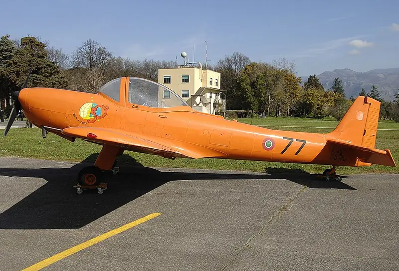 Piaggio P-148, example photo from Wikimedia Commons