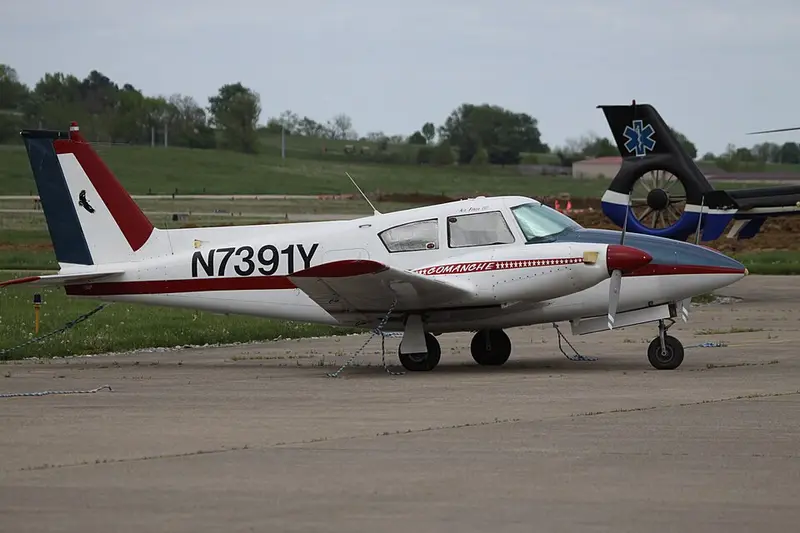 Piper PA-30 Twin Comanche, example photo from Wikimedia Commons