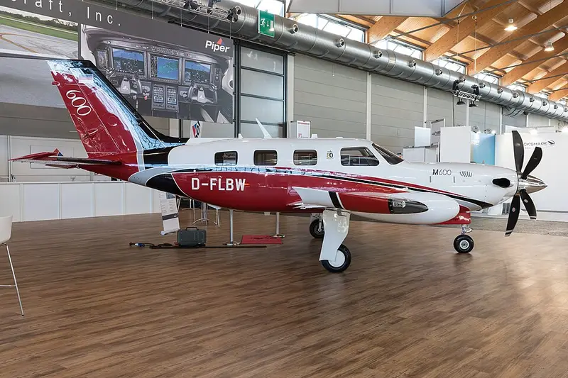 Piper PA-46-600TP M600, example photo from Wikimedia Commons