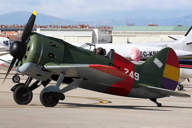 Polikarpov I-16, Beispielfoto von Wikimedia Commons