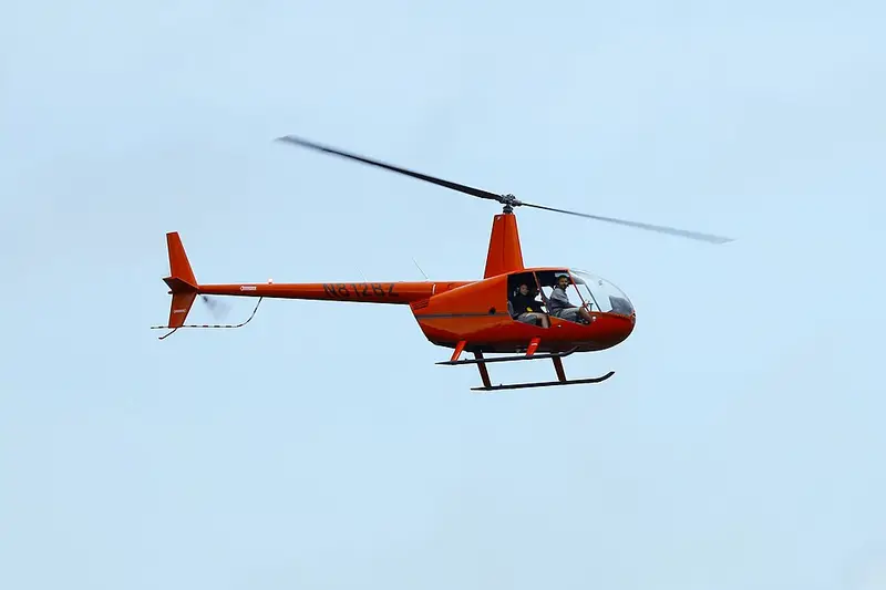Robinson R44 Raven, example photo from Wikimedia Commons
