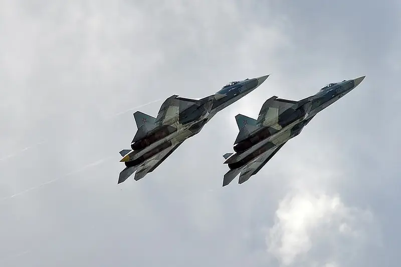 Sukhoi Su-57, example photo from Wikimedia Commons