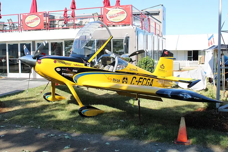 Van's RV-14, example photo from Wikimedia Commons